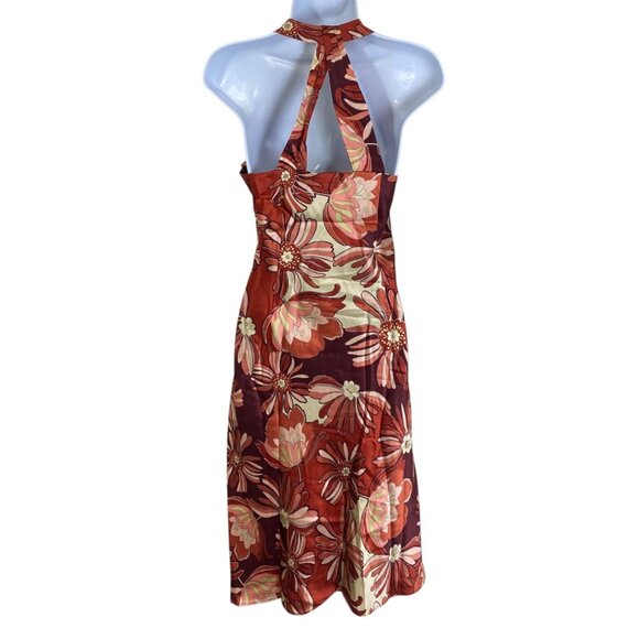 Loft Babydoll Slip Dress | 8 | Silk Blend Floral | Forest Fairy Whimsy Coquette - Picture 2 of 11